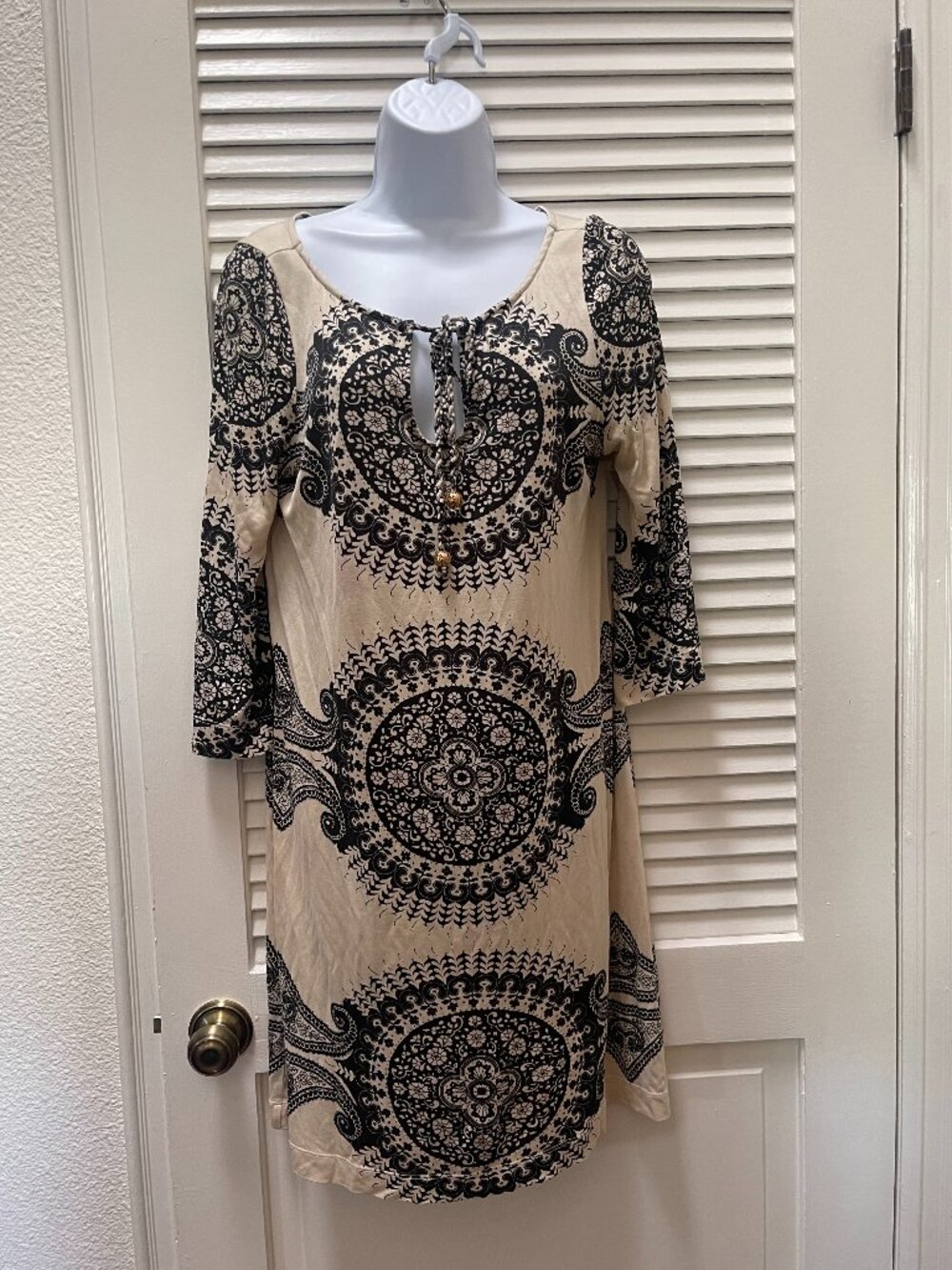 Juicy Couture Silk Blend Medallion Paisley Tunic Dress Medium - Picture 1 of 12